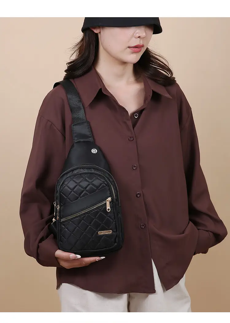 Pink Rhombus Crossbody Bag for Women Large Capacity — feature 33