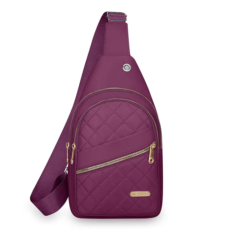 Pink Rhombus Crossbody Bag for Women Large Capacity - Image 2