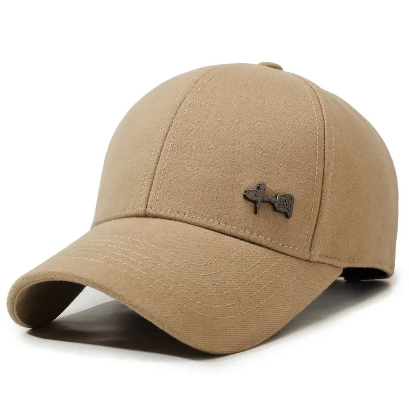 Men's Black Baseball Cap with Logo Outdoor Use