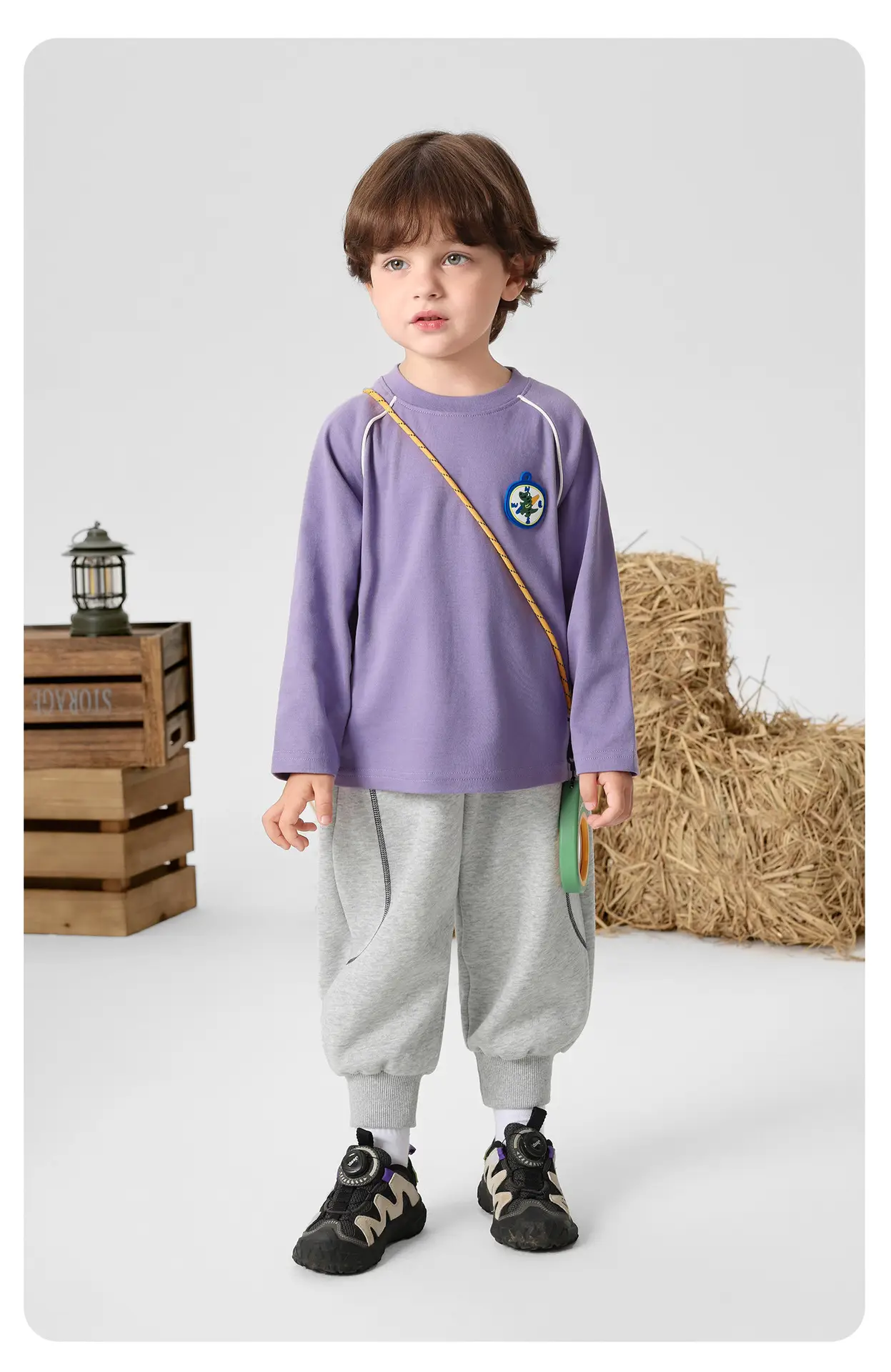 Right-Hand European Style Boys T-Shirt Purple Spring 2026 — feature 17