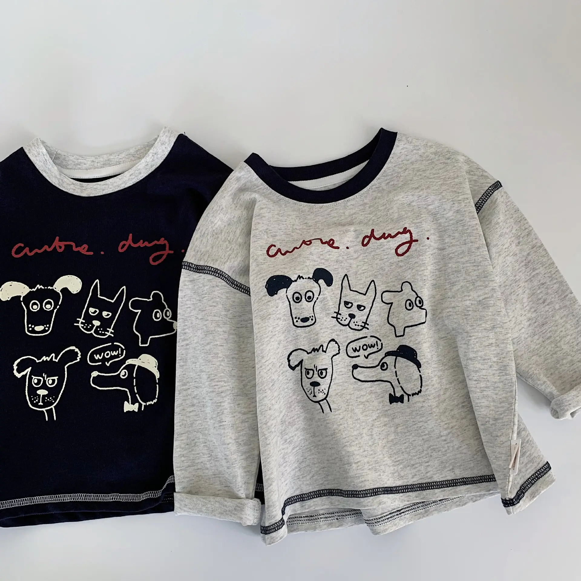 Mai Bao Boys T-Shirt 2026 Spring New Korean Style Cartoon Print Top