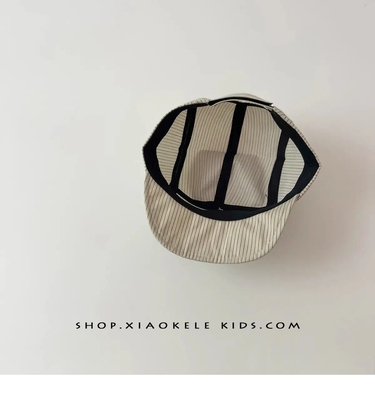 Baby Striped Cap for Boys Girls Beige — feature 8