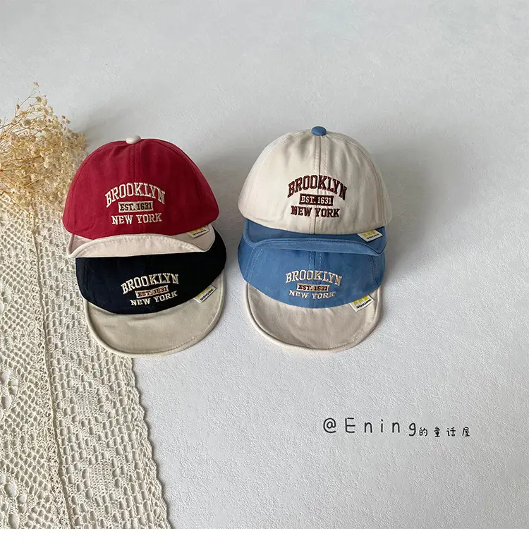 Red Baseball Cap for Boys Girls Sun Protection — feature 11