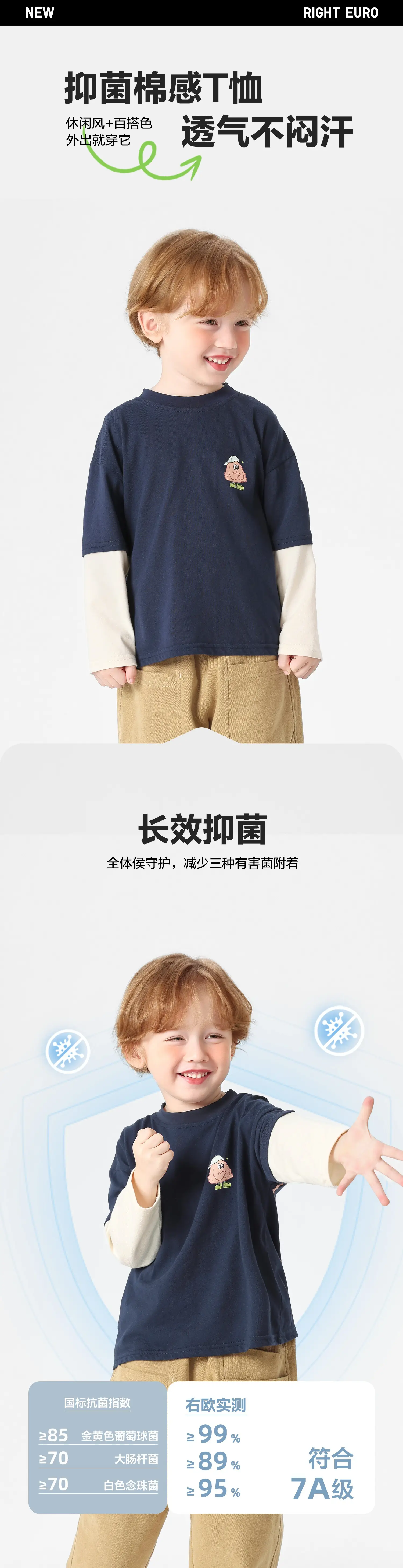 Toddler Navy Long Sleeve T-Shirt 2026 — feature 2