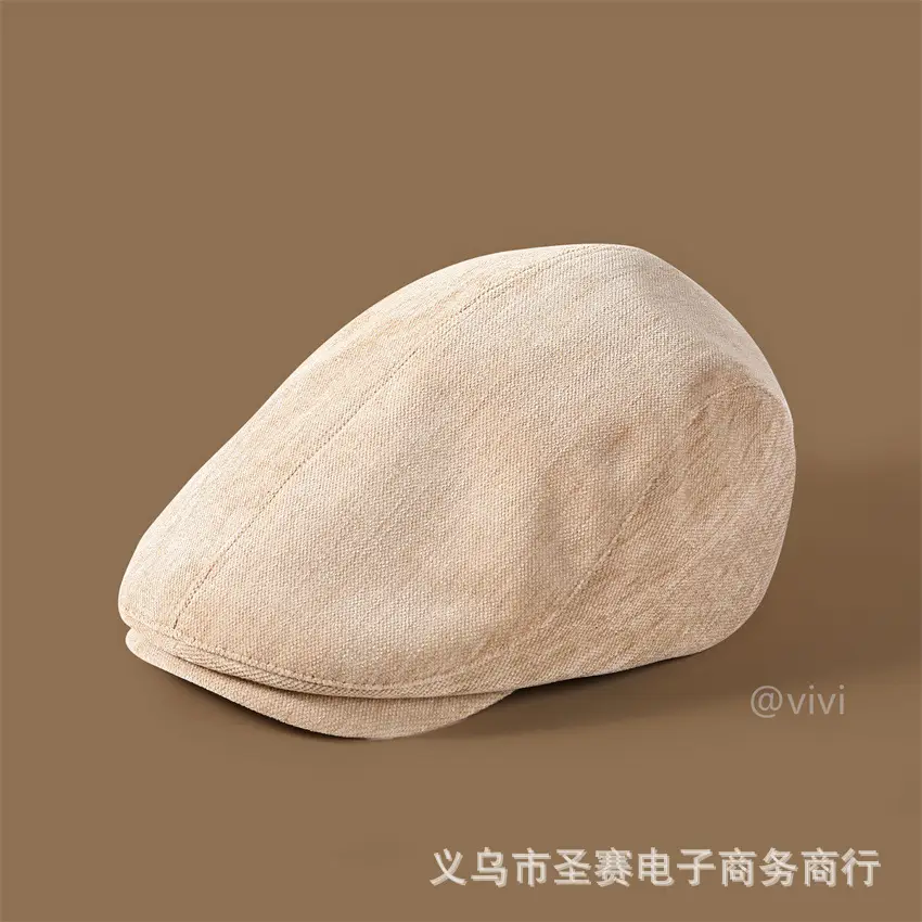 Women's Autumn Winter Beret Cap with Reverse Wearing Design - Image 2