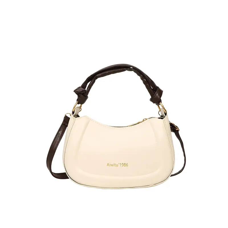 French Retro Niche Commuter Bag Cream 2025 - Image 7