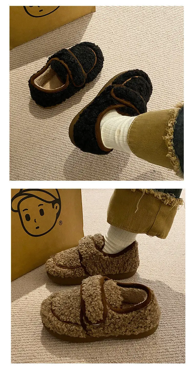 Women Winter Cotton Slippers with Heel Velcro — feature 13