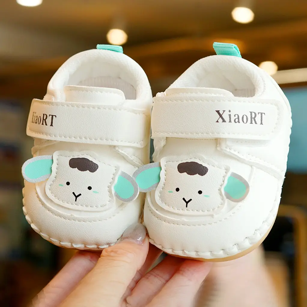 Cute Cartoon Baby Shoes Tan 0-1 Years