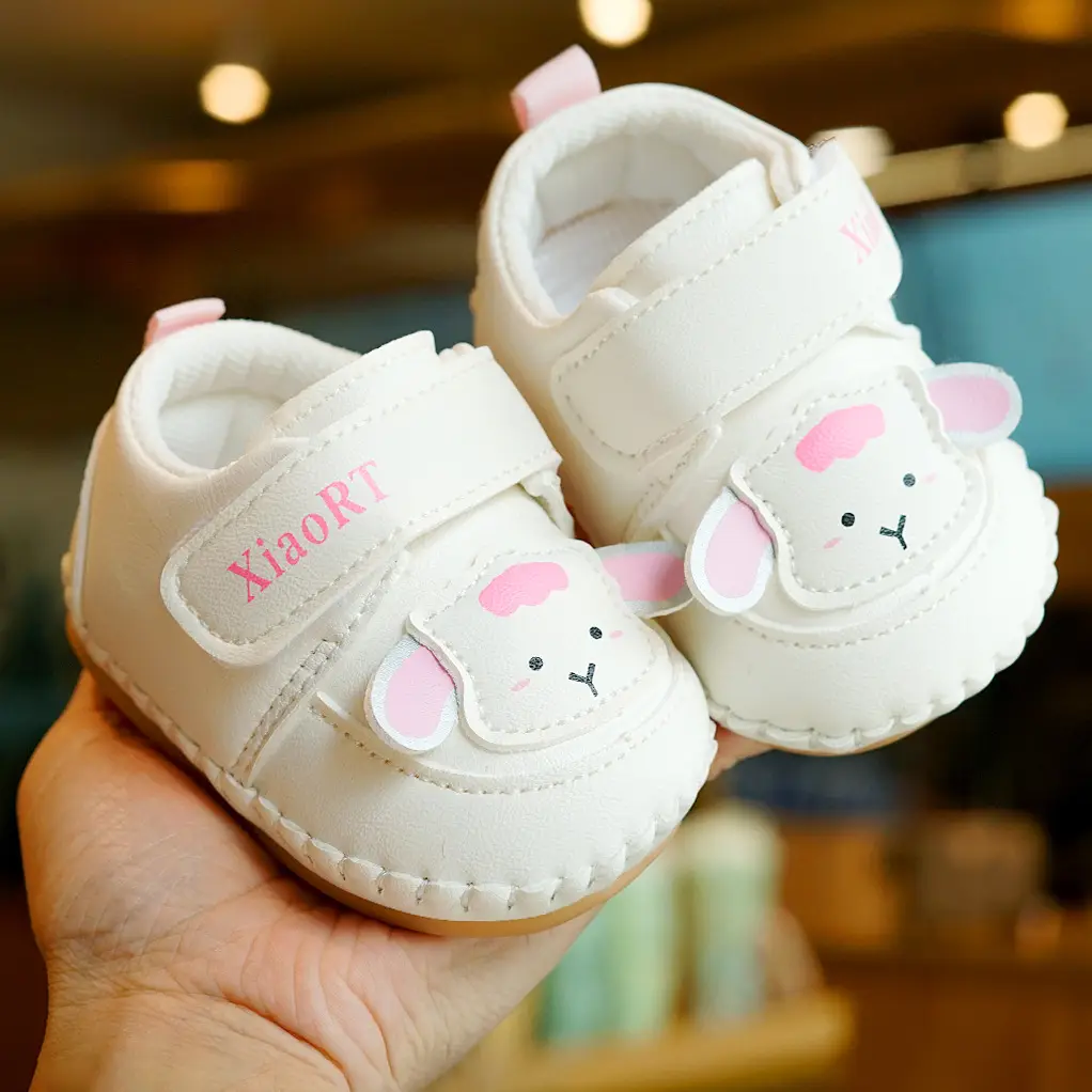 Cute Cartoon Baby Shoes Tan 0-1 Years