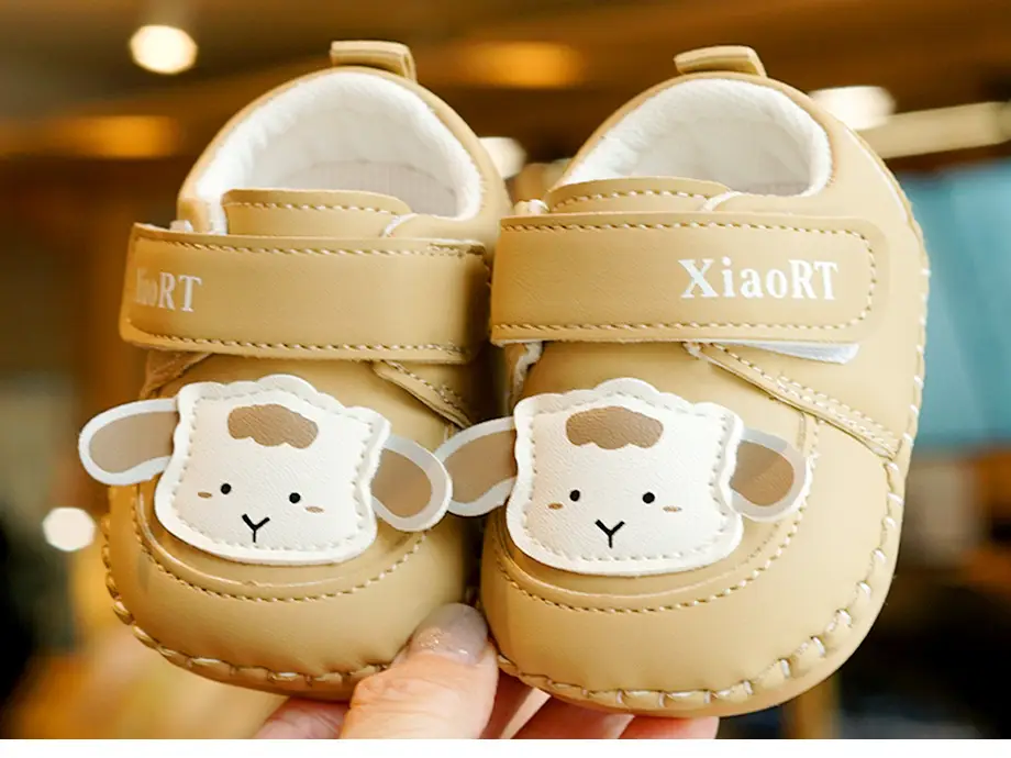 Cute Cartoon Baby Shoes Tan 0-1 Years — feature 8