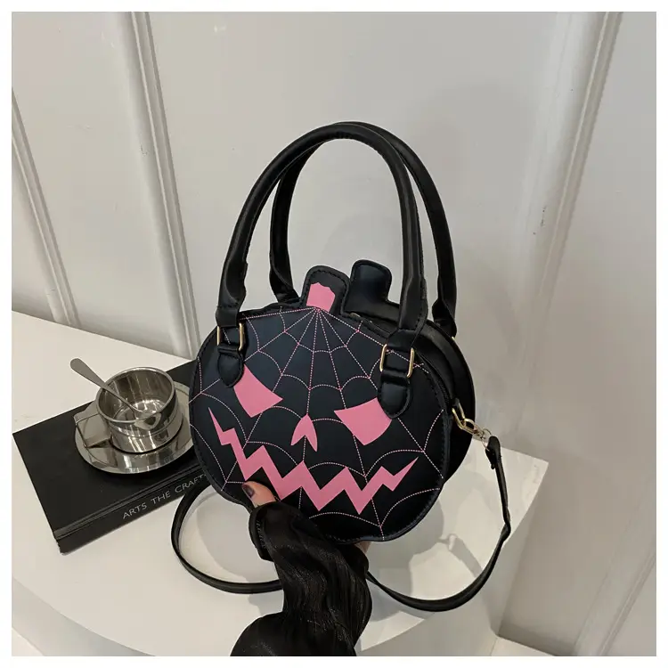 Halloween Pumpkin Shoulder Bag Orange Women's 2025 — feature 13