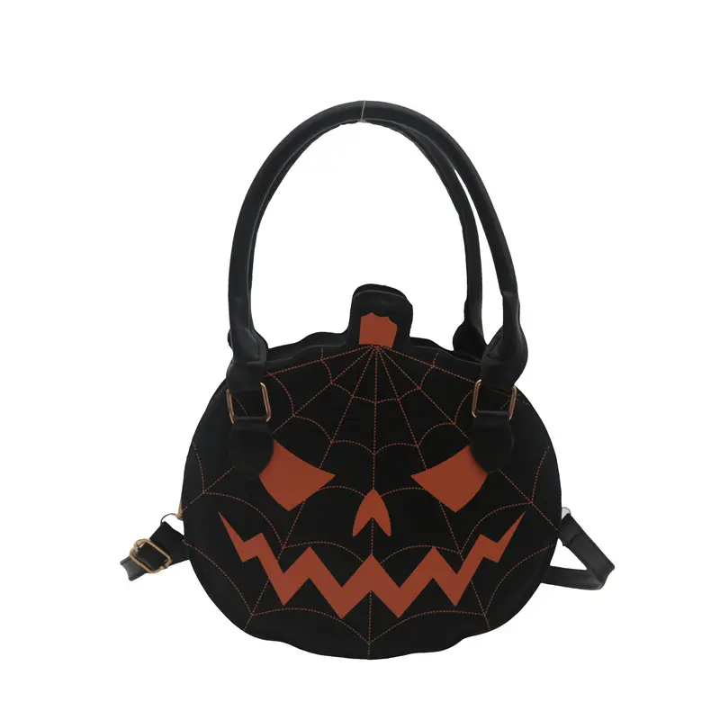 Halloween Pumpkin Shoulder Bag Orange Women's 2025 - Image 2