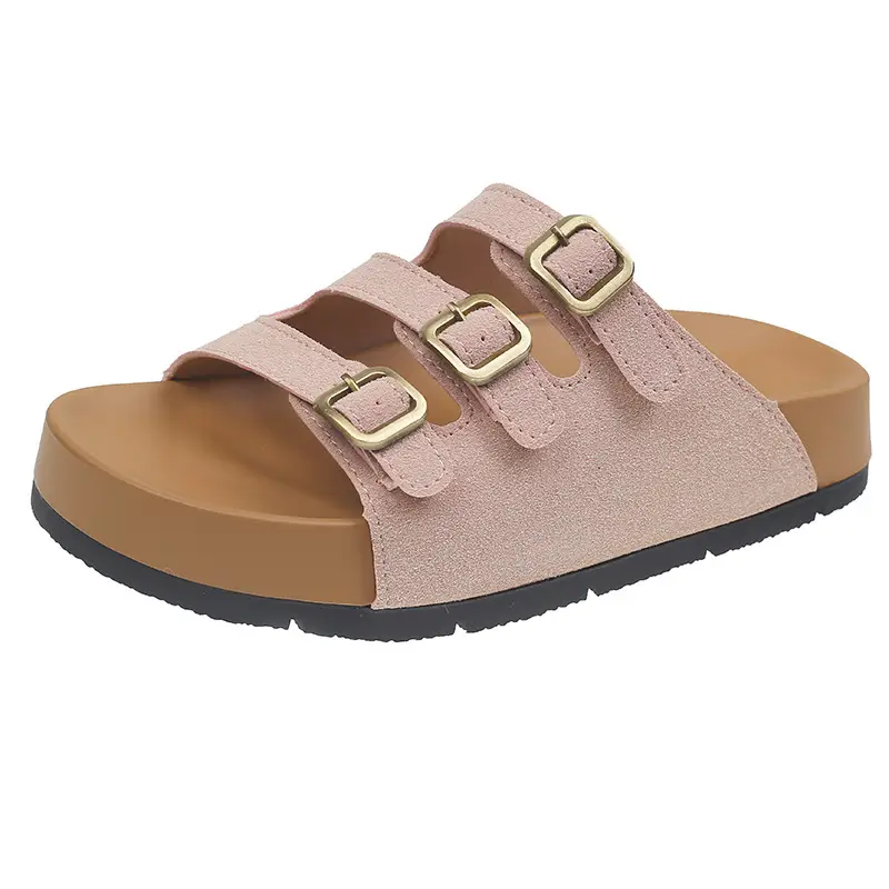 2025 New Outer Wear Sandals, High-Bottom Thick-Soled Slippers for Women, Outer Wear Birkenstocks for Women, Summer European and American Birkenstocks for Women