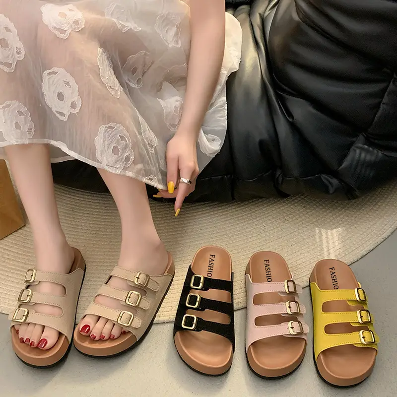 2025 New Outer Wear Sandals, High-Bottom Thick-Soled Slippers for Women, Outer Wear Birkenstocks for Women, Summer European and American Birkenstocks for Women — feature 10