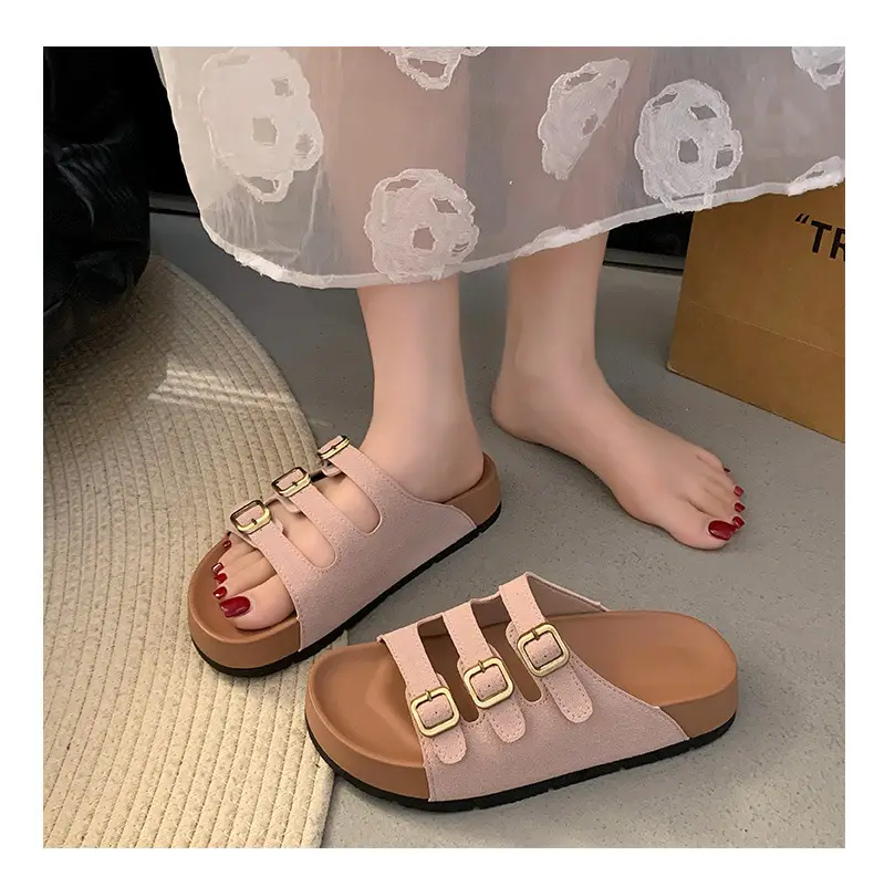 2025 New Outer Wear Sandals, High-Bottom Thick-Soled Slippers for Women, Outer Wear Birkenstocks for Women, Summer European and American Birkenstocks for Women — feature 19