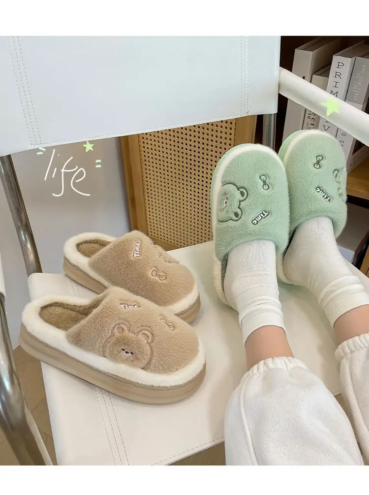 Cotton Cartoon Slippers for Home Winter — feature 12