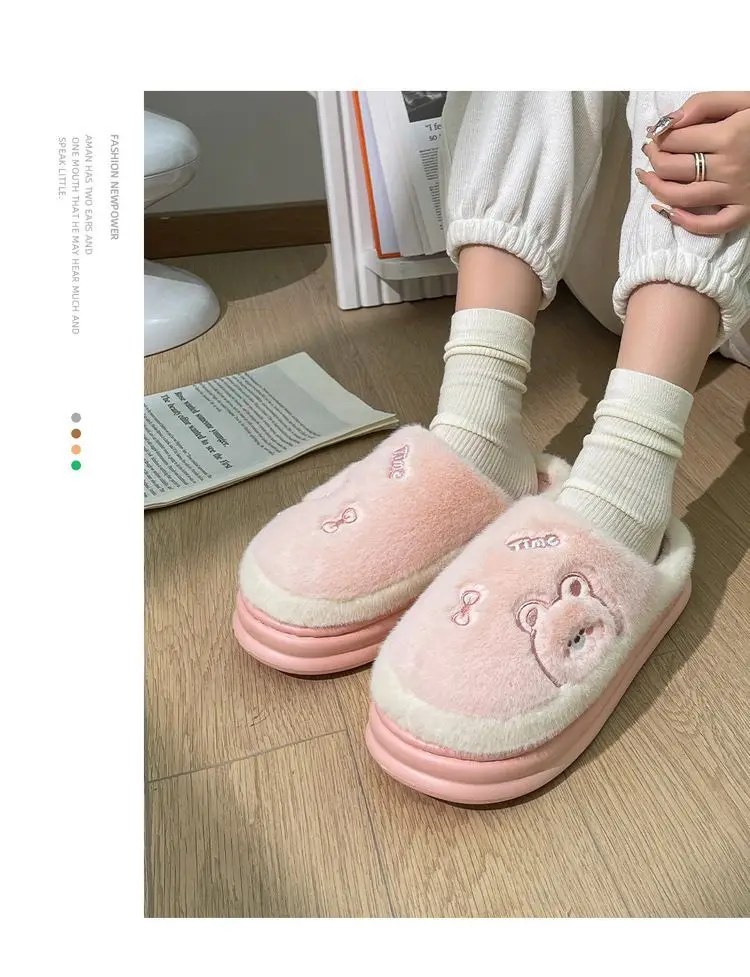Cotton Cartoon Slippers for Home Winter — feature 13