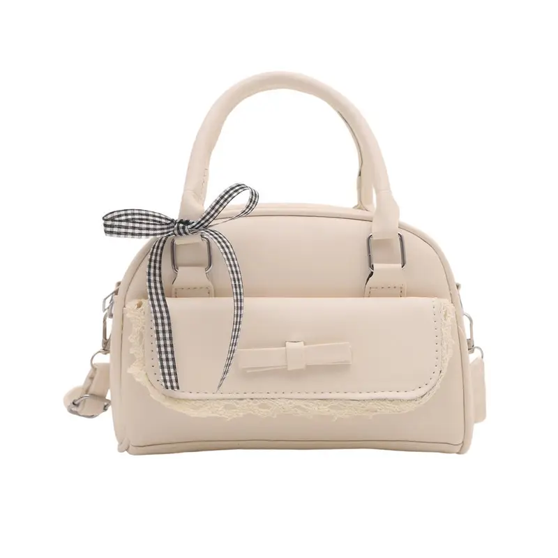 Cute Cartoon Boston Bag 2025 Summer New Large Capacity Textured Shoulder Crossbody Bag - Image 6