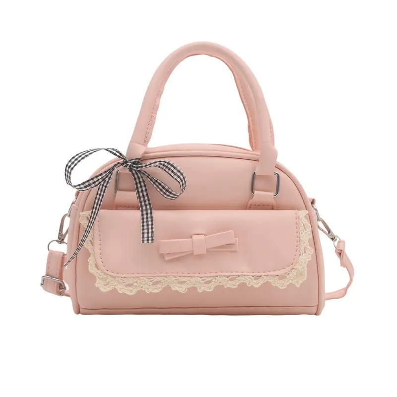 Cute Cartoon Boston Bag 2025 Summer New Large Capacity Textured Shoulder Crossbody Bag - Image 7