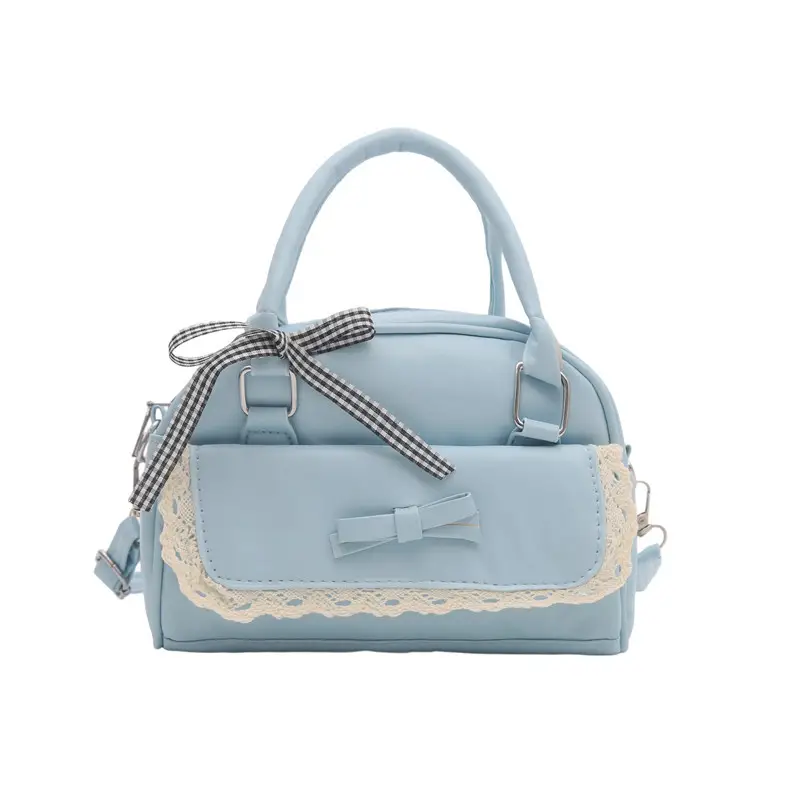 Cute Cartoon Boston Bag 2025 Summer New Large Capacity Textured Shoulder Crossbody Bag - Image 8