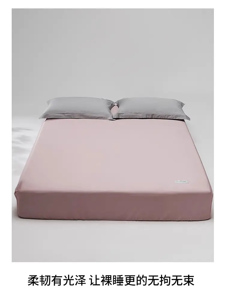 High-Count, High-Density Hotel 100-Count Long-Staple Cotton Bed Sheetss, Single-Piece Pure Cotton Satin Bed Sheetss for Naked Sleeping, Single Bed Bed Sheetss — feature 6