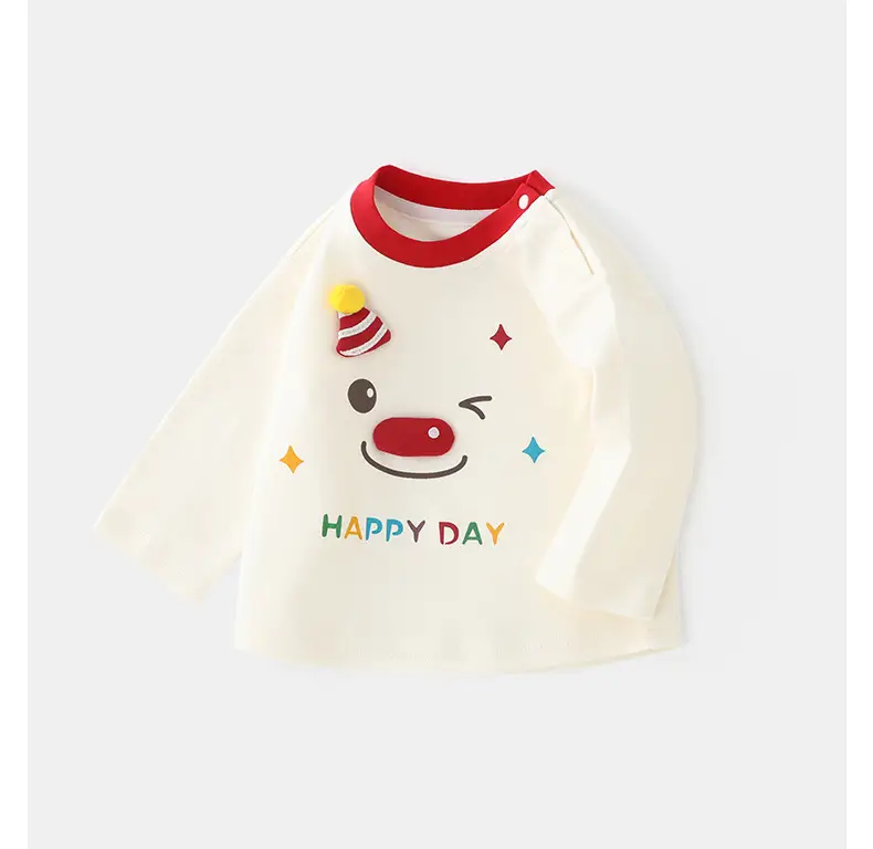 Duuduu Boys T-Shirt Pure Cotton 2025 Kids Girls Long Sleeve — feature 14