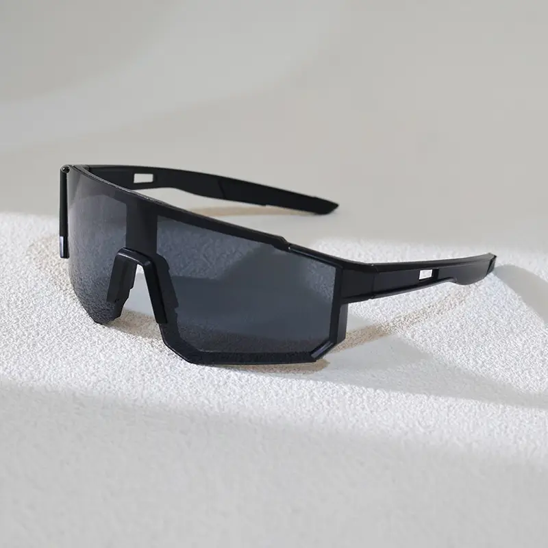 Sports Cycling Sunglasses Blue White One Lens