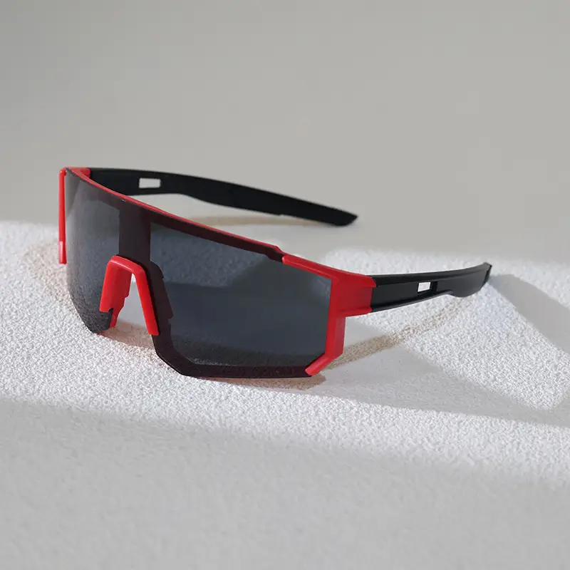 Sports Cycling Sunglasses Blue White One Lens - Image 13