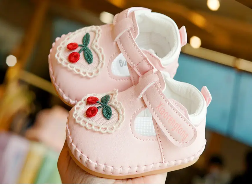 Baby Shoes Soft Sole Non-Slip Spring & Fall New Beginner Female Baby Shoes 0-1 Years Old Toddler Shoes Breathable Princess — feature 8