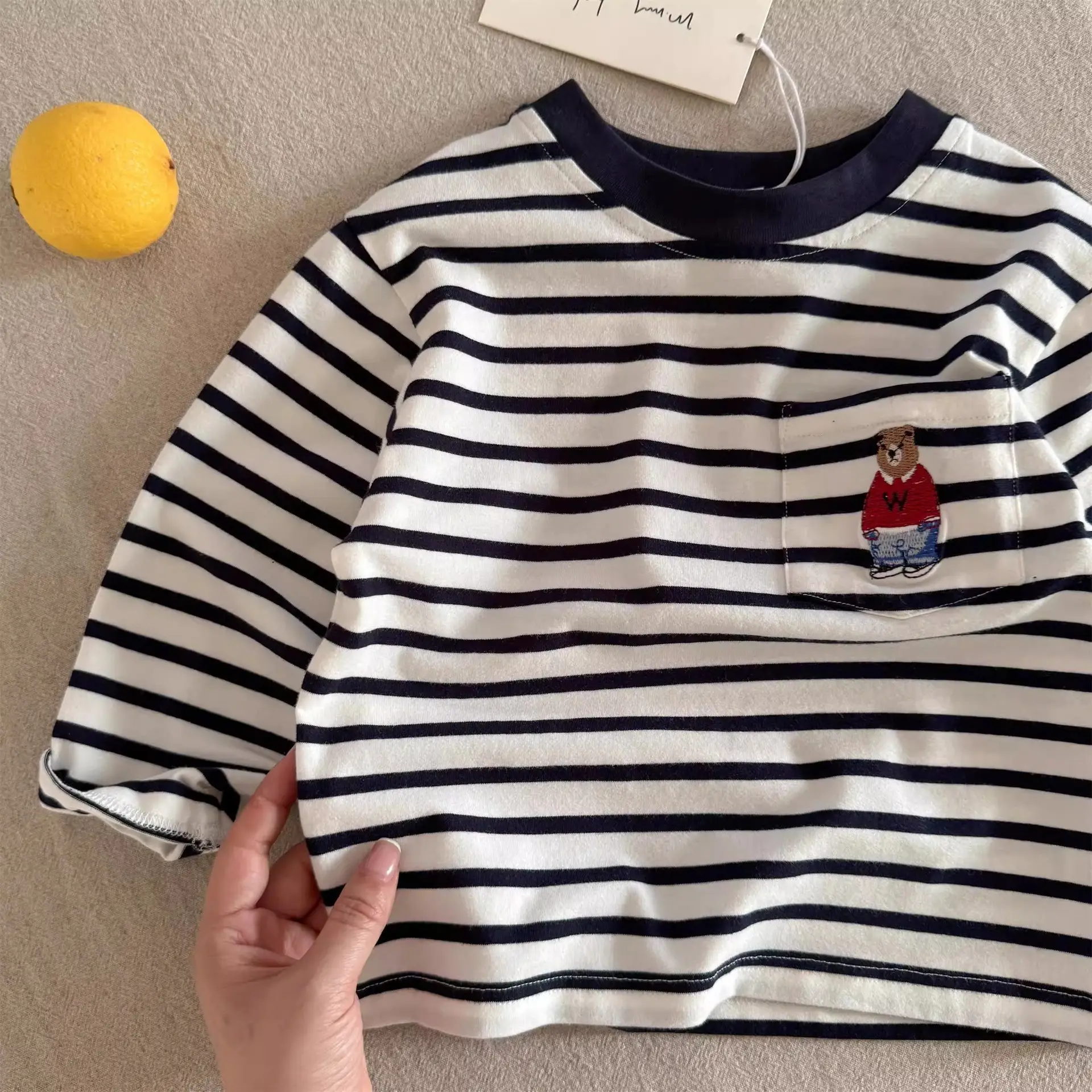 Children's Long Sleeve T-Shirt Bear Print 2026 Autumn Boys — feature 17