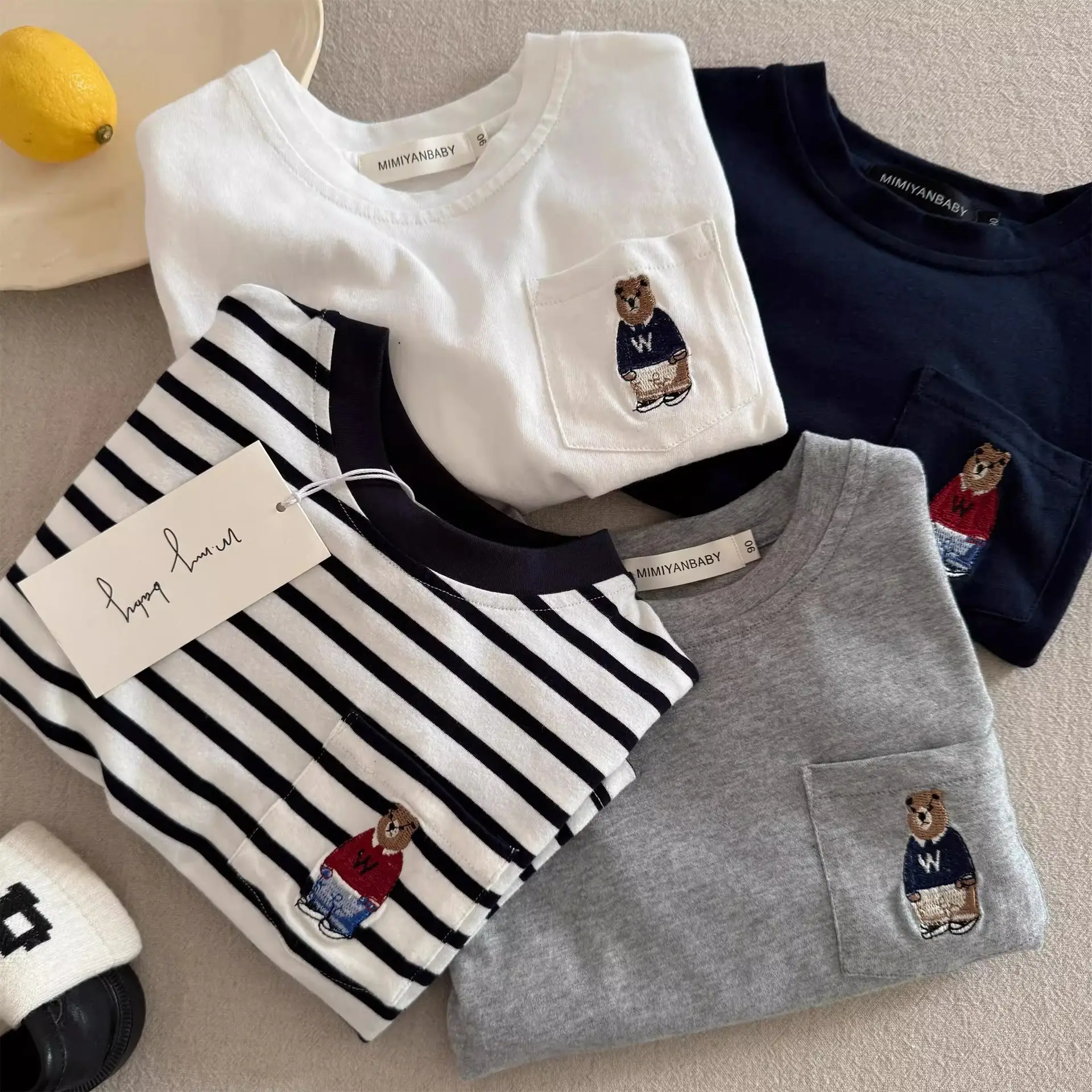 Children's Long Sleeve T-Shirt Bear Print 2026 Autumn Boys — feature 18