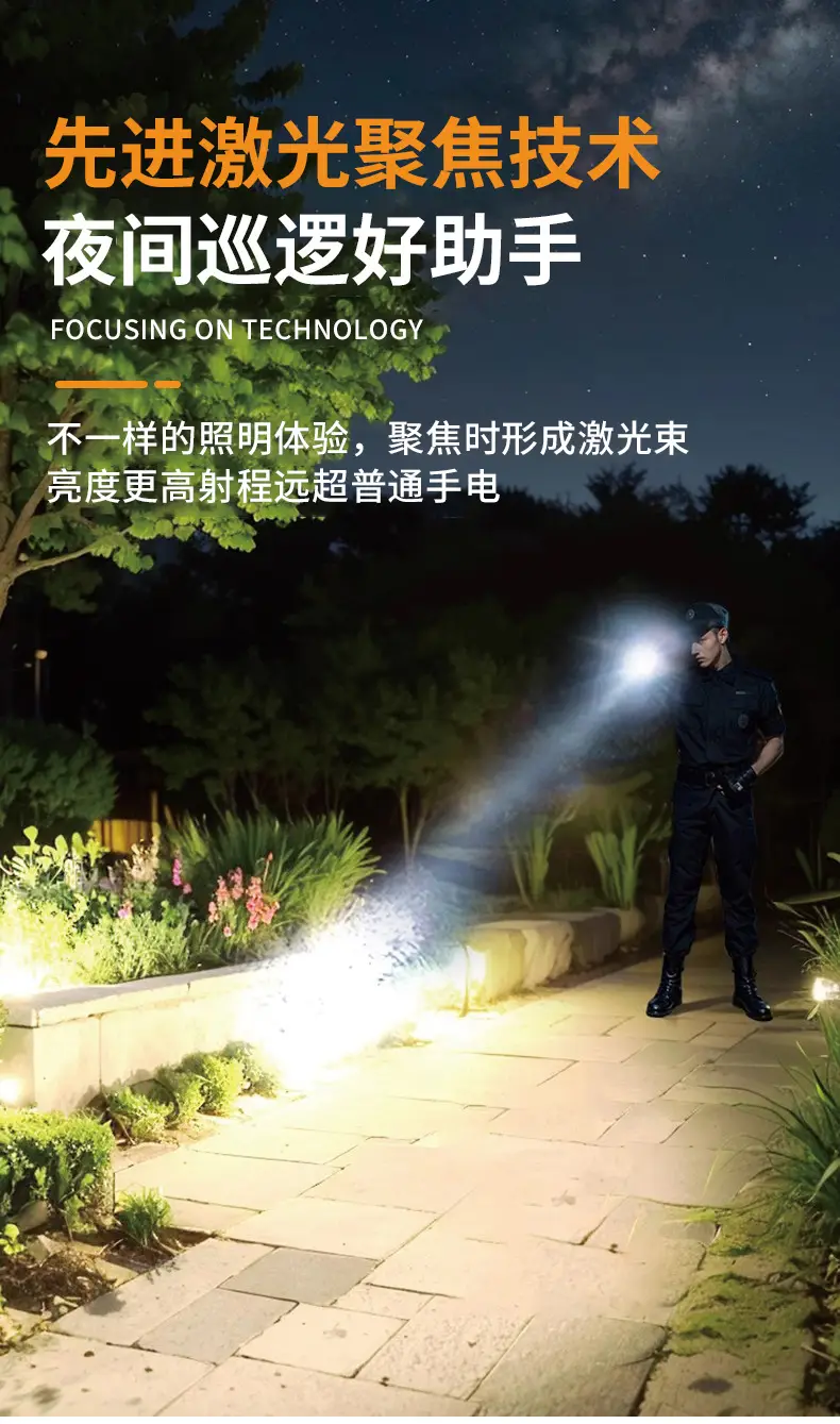Rechargeable LED Flashlight for Outdoor Hiking & Fishing β feature 9