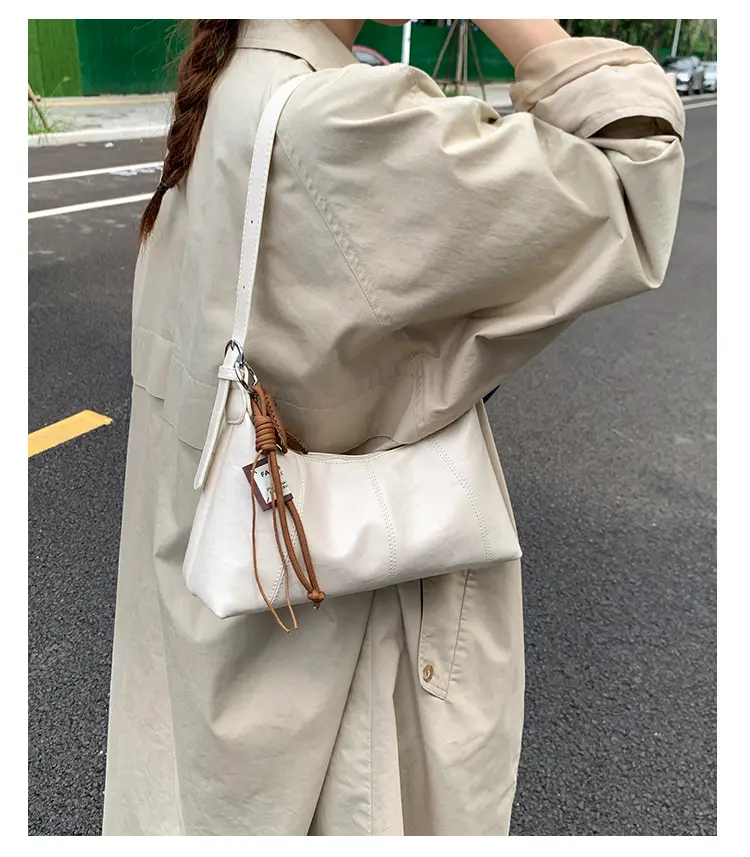 Women's Yellow Leather Shoulder Bag 2025 New Niche Design — feature 15