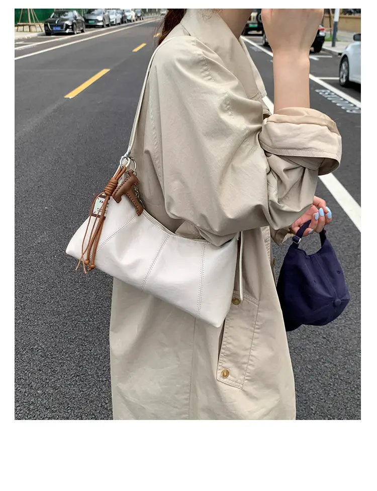 Women's Yellow Leather Shoulder Bag 2025 New Niche Design — feature 18