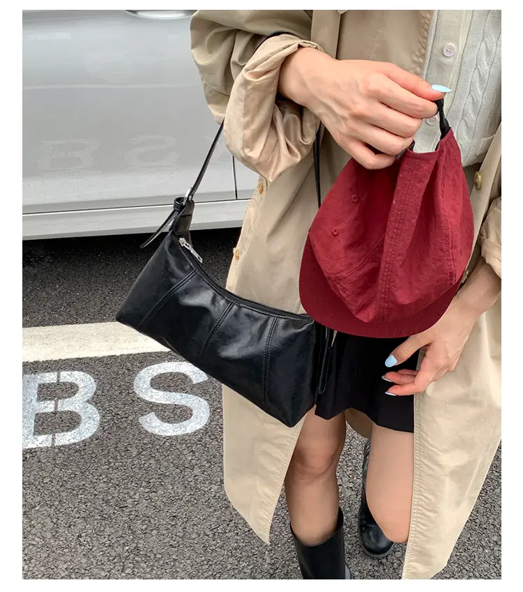 Women's Yellow Leather Shoulder Bag 2025 New Niche Design — feature 24