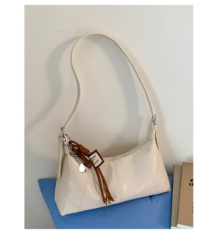 Women's Yellow Leather Shoulder Bag 2025 New Niche Design — feature 44