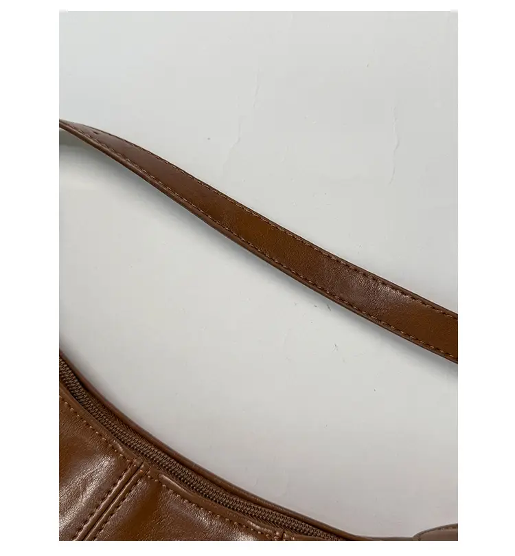 Women's Yellow Leather Shoulder Bag 2025 New Niche Design — feature 45