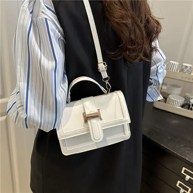 Yellow Square Shoulder Bag for Women - Image 7