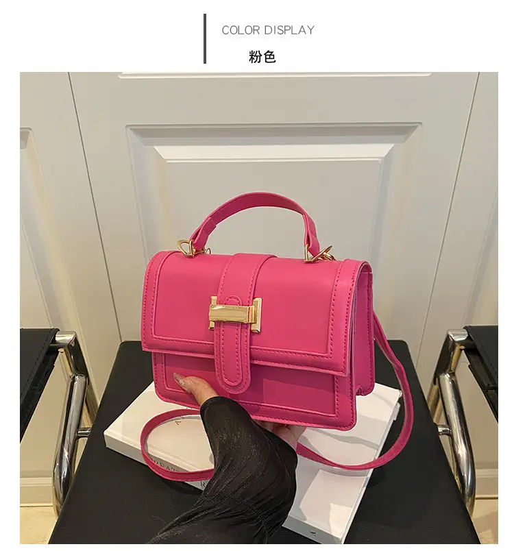 Yellow Square Shoulder Bag for Women — feature 18
