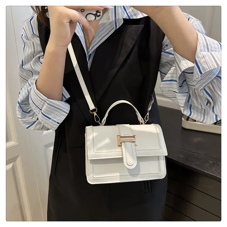 Yellow Square Shoulder Bag for Women — feature 21
