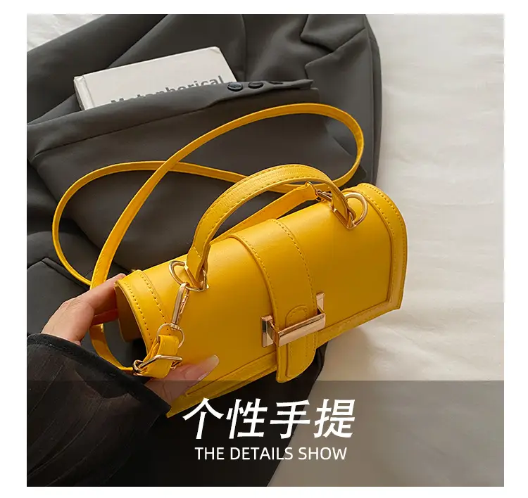 Yellow Square Shoulder Bag for Women — feature 6