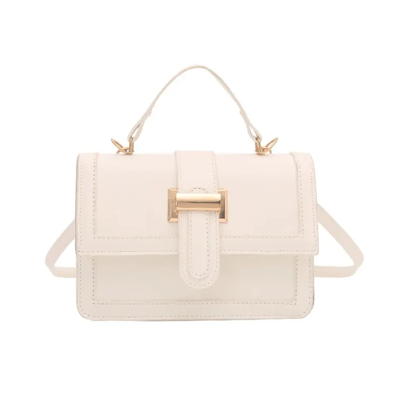 Yellow Square Shoulder Bag for Women - Image 2