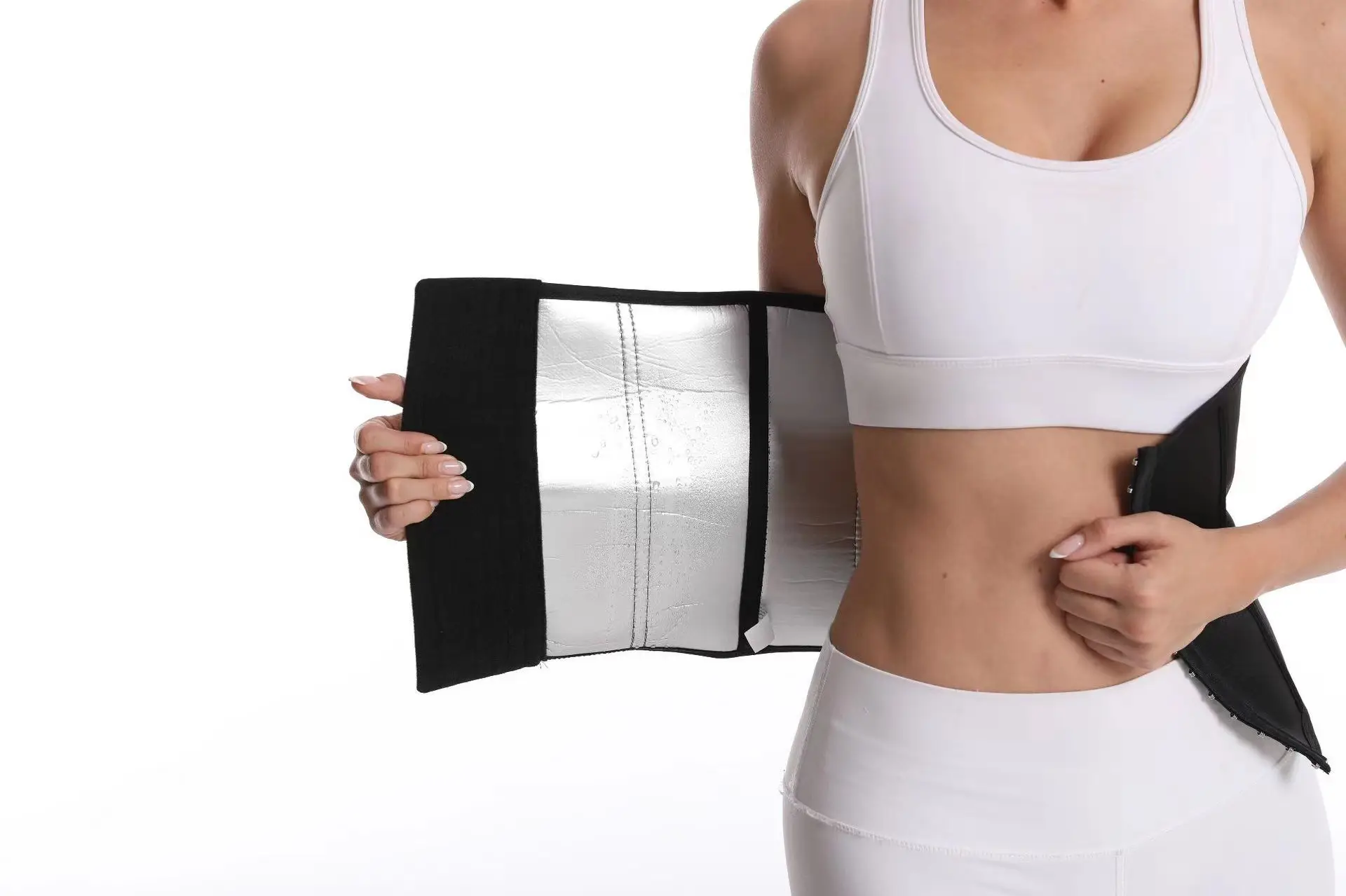 Adjustable Black Girdle Waist Shaping Belt for Postpartum Yoga — feature 11