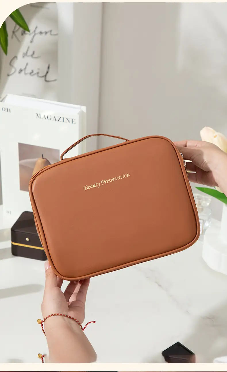 Women's Waterproof Travel Makeup Bag with Brush — feature 15