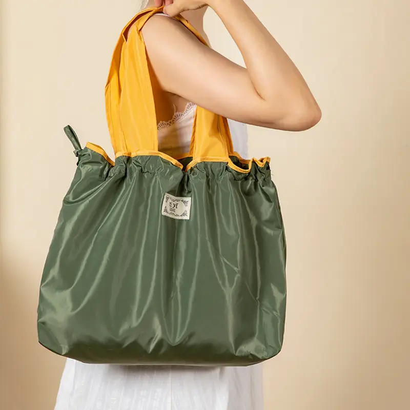 Foldable Grocery Bag Satchel Large Storage Bag