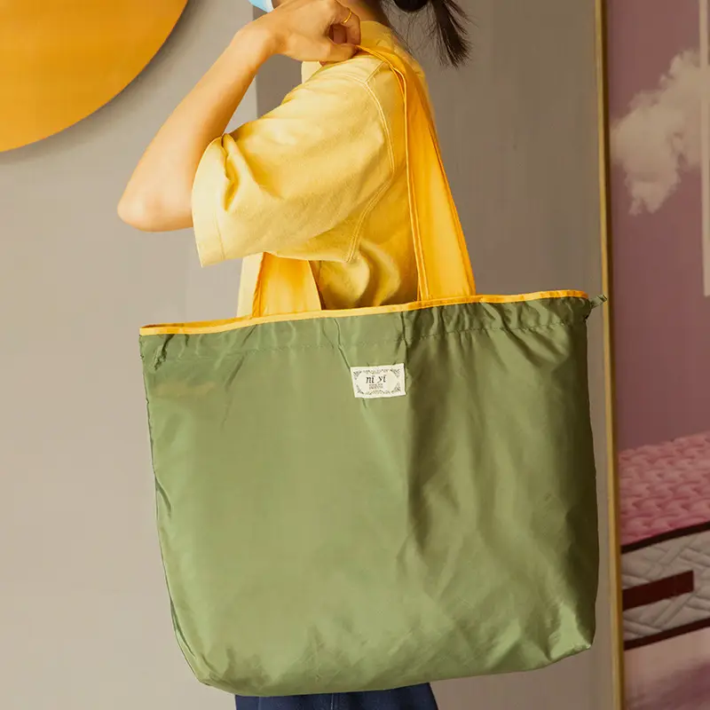 Foldable Grocery Bag Satchel Large Storage Bag