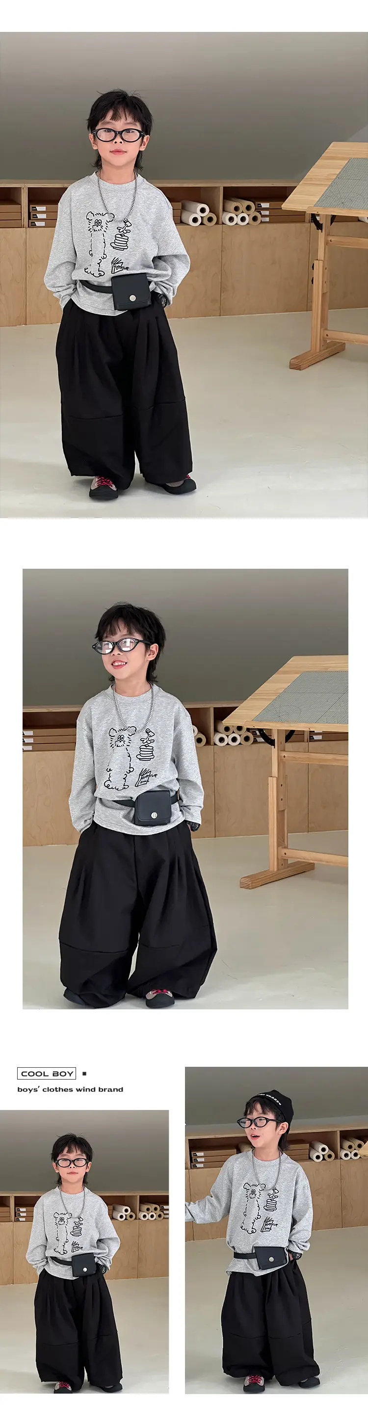 Boys Grey Graphic Long Sleeve T-Shirt 2026 — feature 11