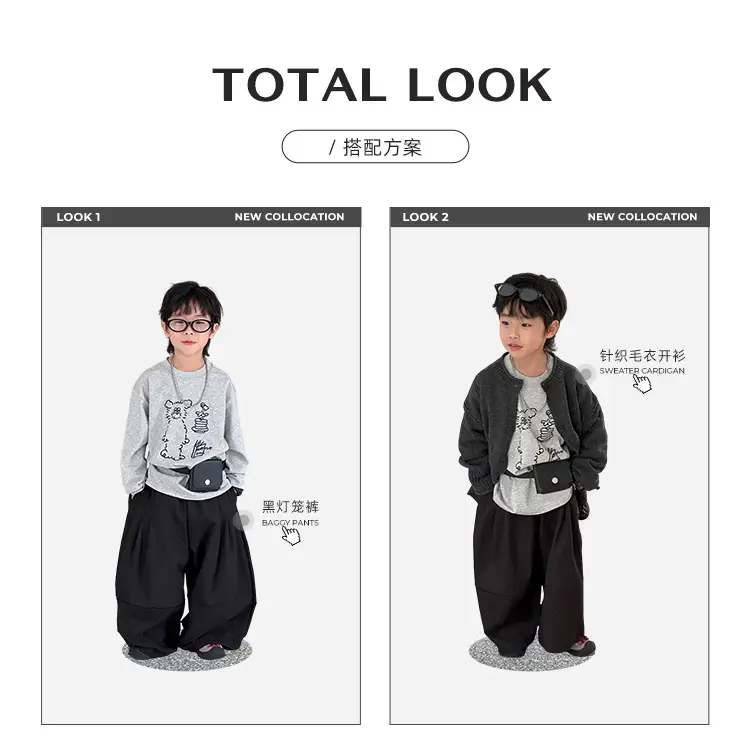 Boys Grey Graphic Long Sleeve T-Shirt 2026 — feature 2
