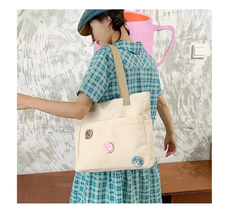 Japanese Style Canvas Shoulder Bag for Women — feature 20