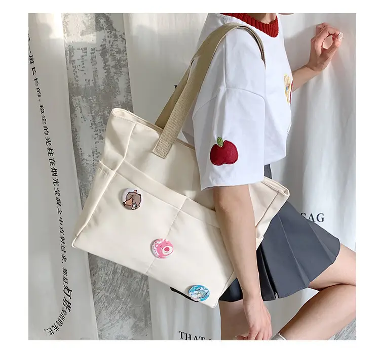 Japanese Style Canvas Shoulder Bag for Women — feature 22
